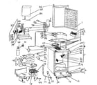 Danby DKC644BLS cabinet parts diagram