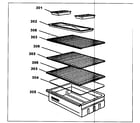 Danby DPR2260W shelf assy diagram