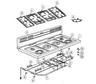 Fisher & Paykel OR48DDPWGX1-88481A hobtop assy diagram
