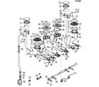 Fisher & Paykel OR48DDPWGX1-88481A gas assy diagram