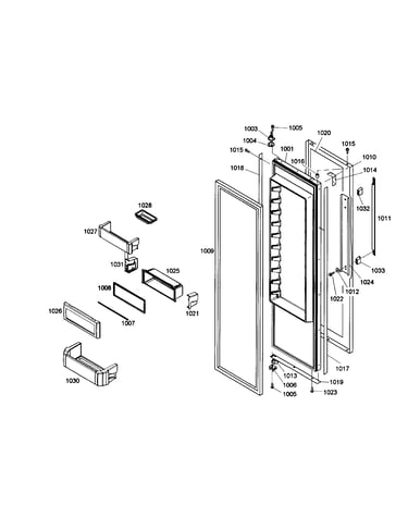 Refrigerator door