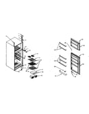 Cabinet parts/door assy