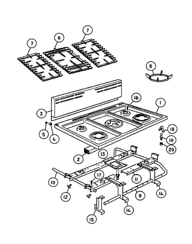 Hobtop assy