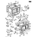 Fisher & Paykel OR36LDBGX1-88483A chassis assy diagram