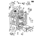 Fisher & Paykel OR24SDPWGX1-88486A chassis assy diagram