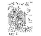 Fisher & Paykel OR24SDPWSX1-88485A chassis assy diagram
