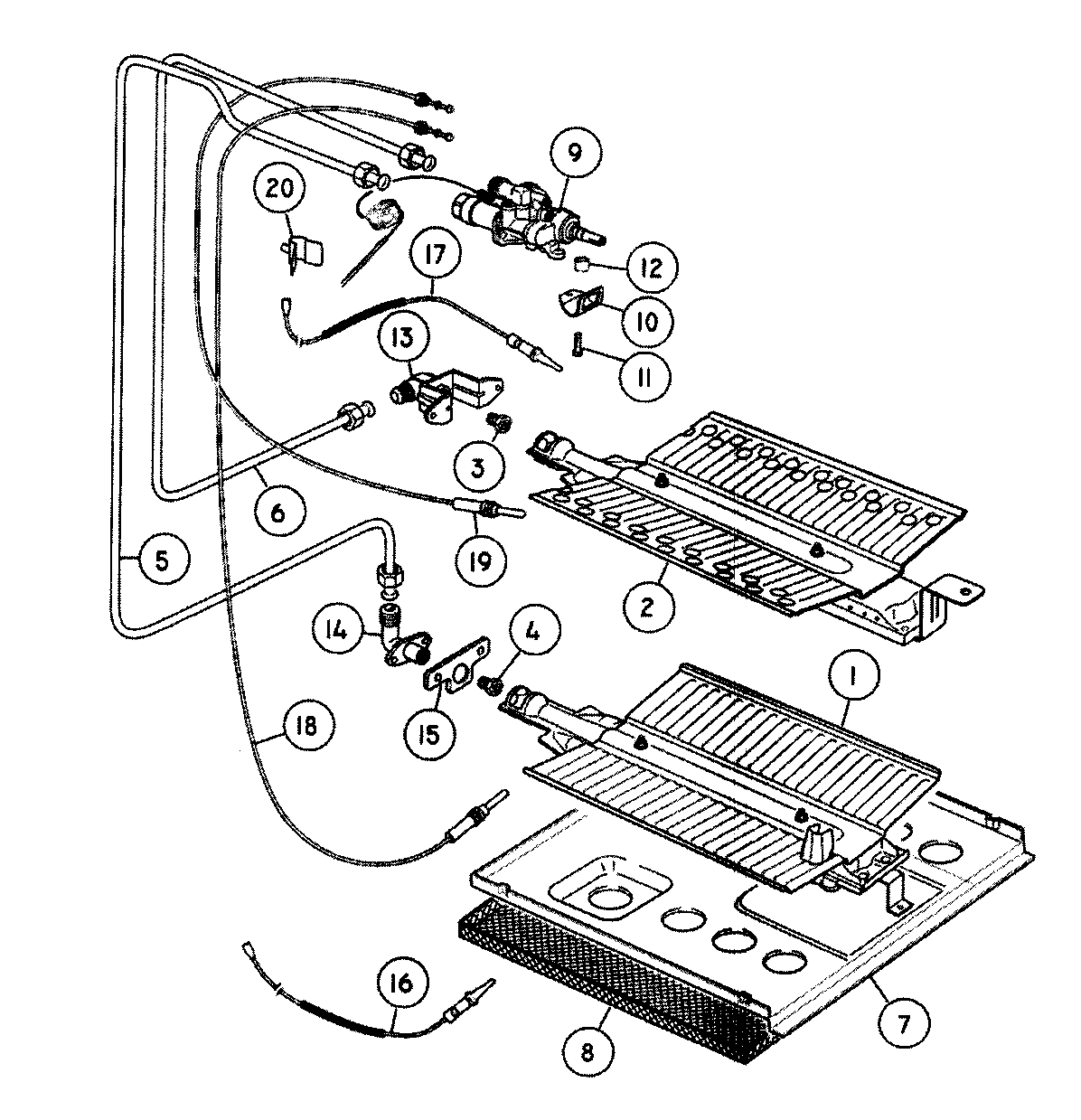 Gas oven assy