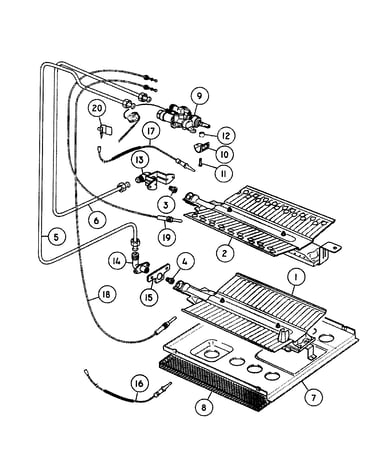 Gas oven assy