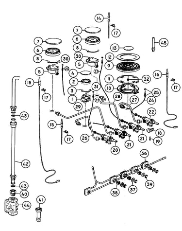Gas hob assy