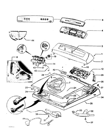 Top deck/electronics