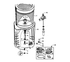 Fisher & Paykel WL26CW2 inner/outer bowls/drain pump diagram
