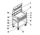 Craftsman 706597580 tool cart diagram