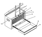 Craftsman 706955980 toolbox diagram