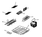 Fisher & Paykel DD605HSS-88466A baskets/racks diagram