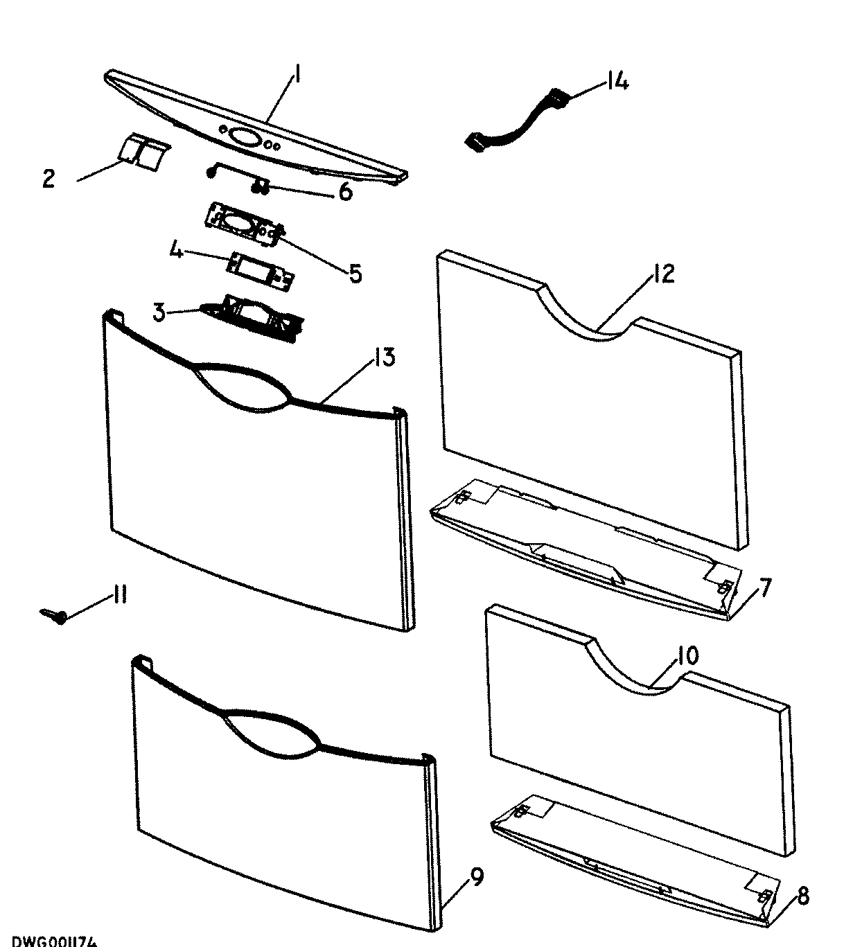 Front panels/controls