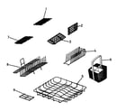 Fisher & Paykel DD605I-88469A baskets/racks diagram