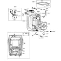 Samsung WF203ANS/XAX main cabinet parts diagram