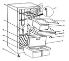 Danby DFF1708W cabinet parts diagram
