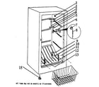 Danby DUF7420W cabinet parts diagram