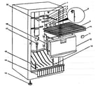 Danby DUF1704WE cabinet parts diagram