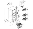 Danby DFF8803W cabinet parts diagram