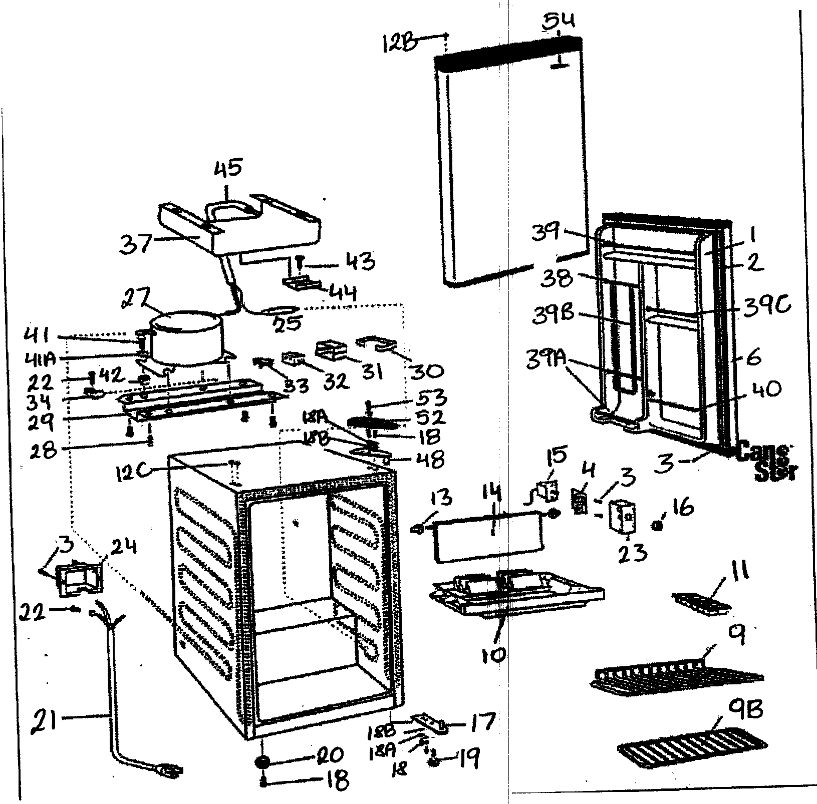 Cabinet parts
