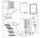 Danby DBC128BLS cabinet parts diagram