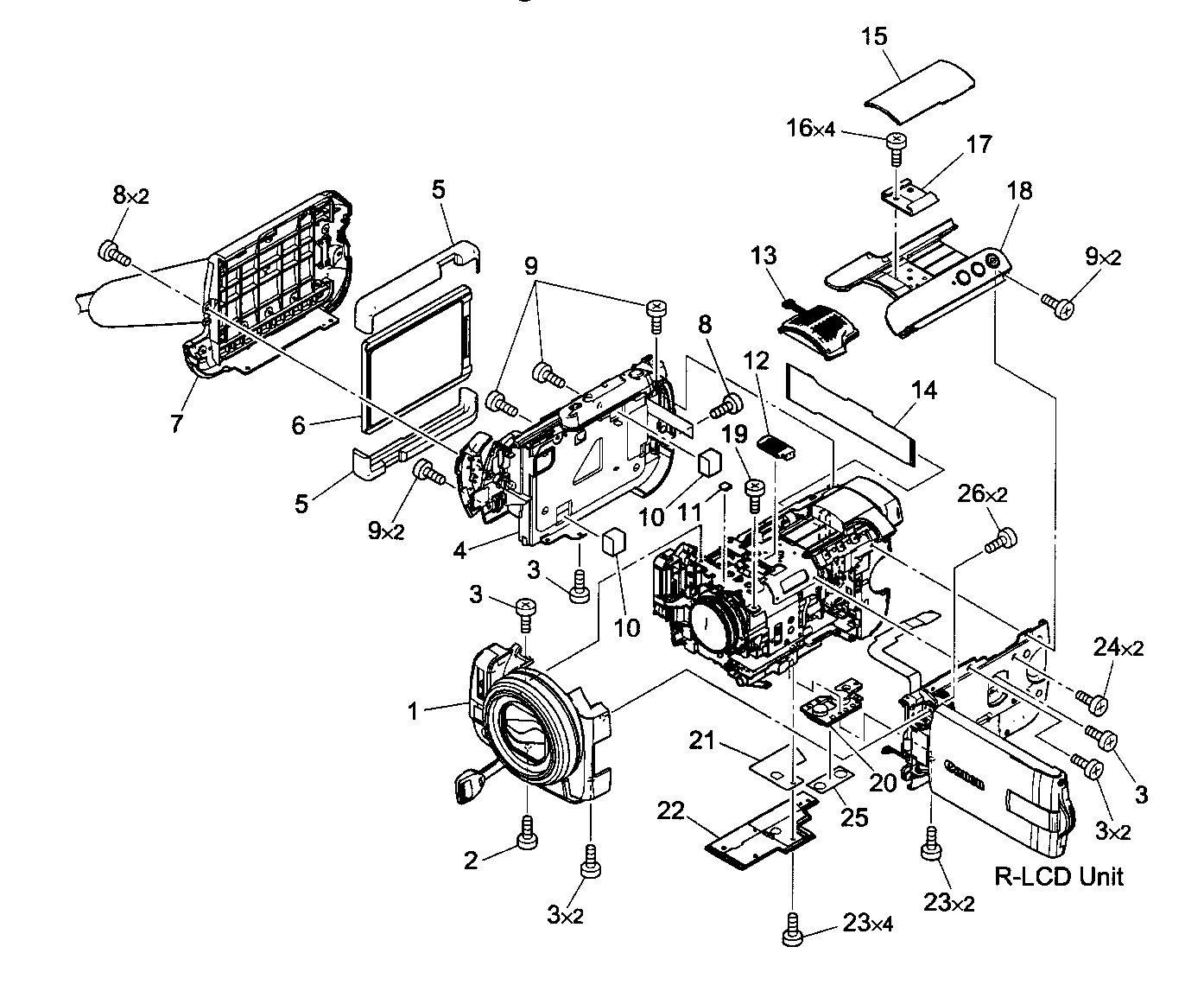 Casing parts 1