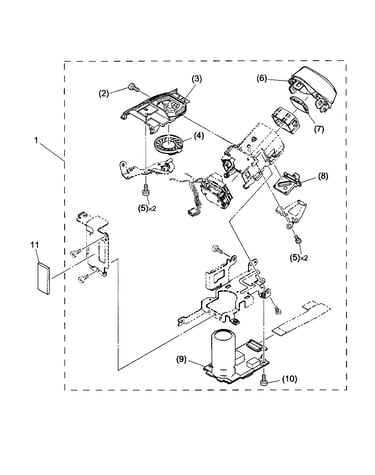 Color view finder assy