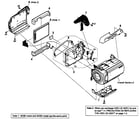 Sony DCR-SR85 cabinet parts 1 diagram