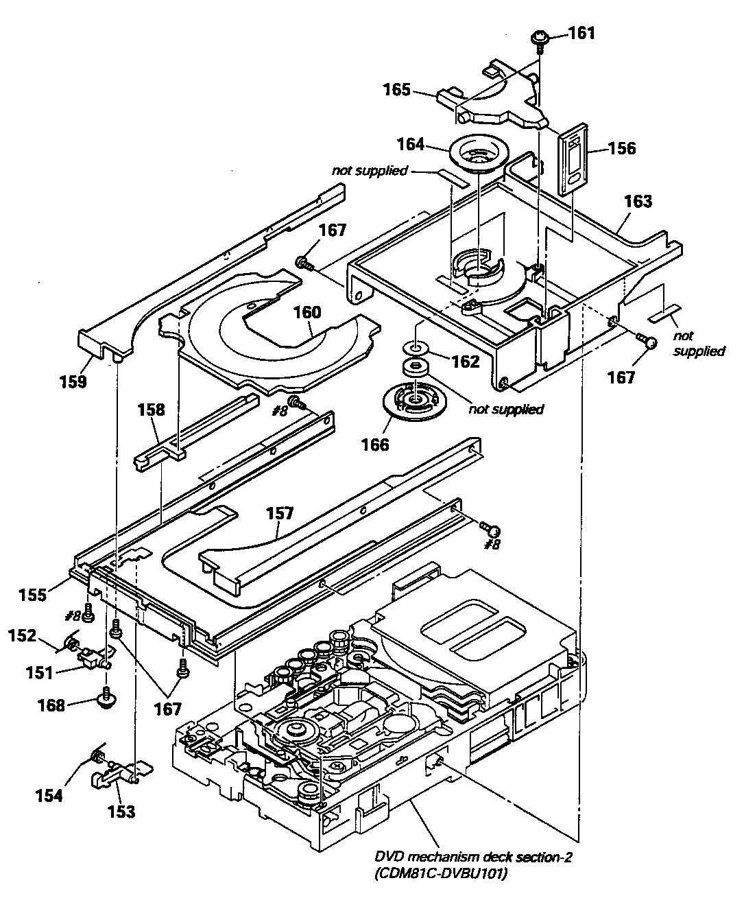Dvd deck assy 1