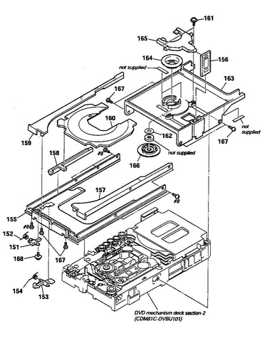 Dvd deck assy 1
