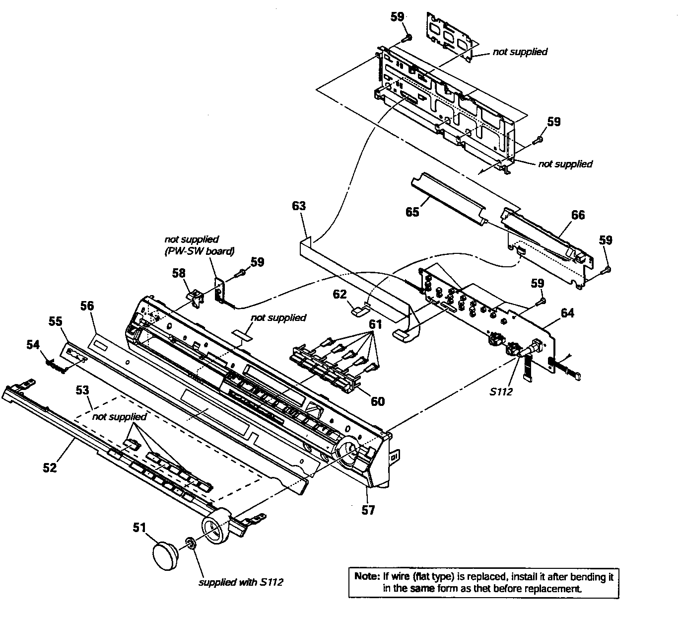 Front panel assy