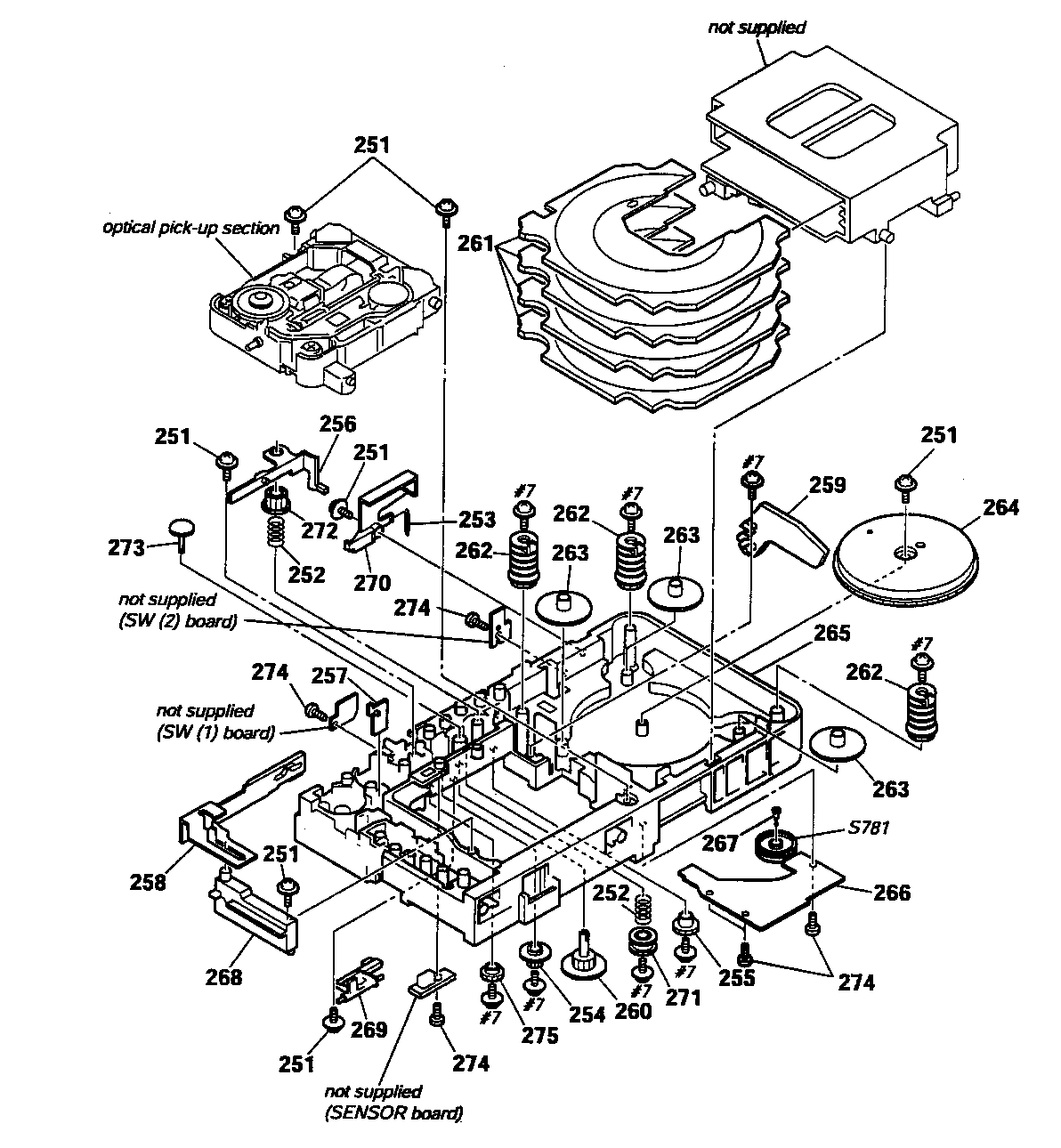 Dvd deck assy 3
