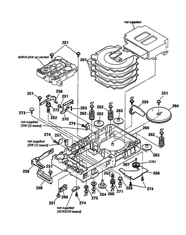 Dvd deck assy 3