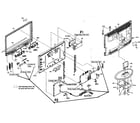 Sylvania LC320SS9 cabinet parts diagram