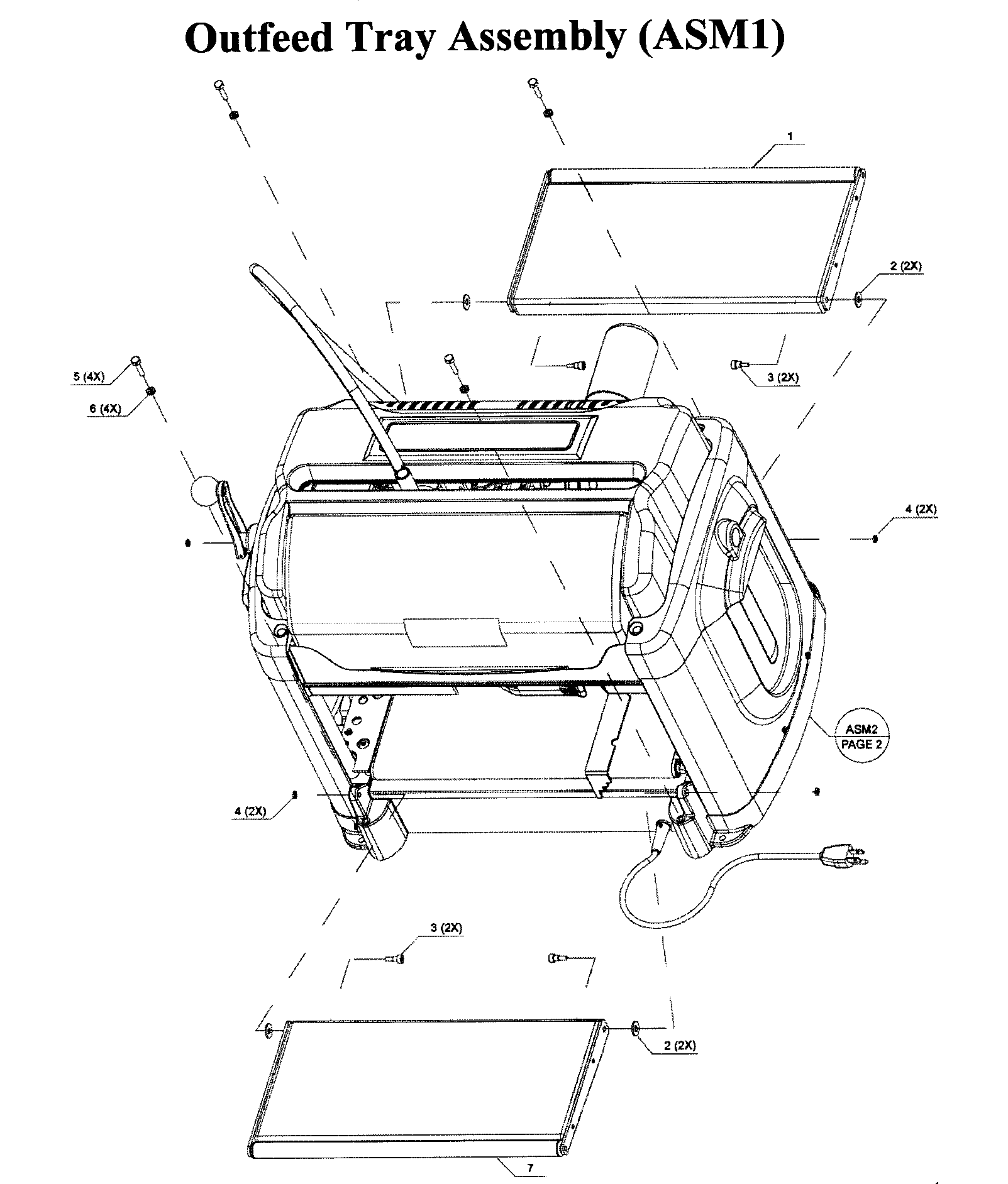 OUTFEED TRAY