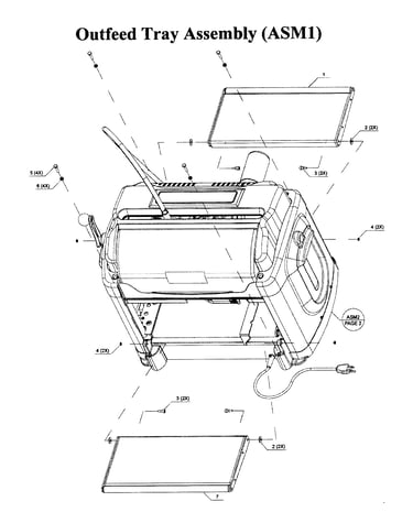 Outfeed tray