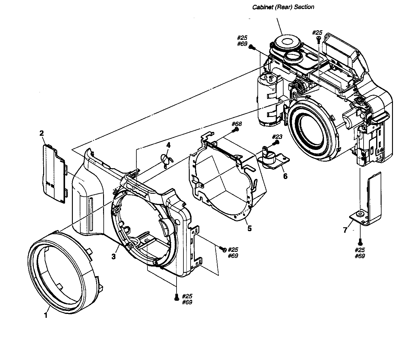 Cabinet parts front