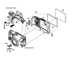 Sony DSC-H10 cabinet parts rear diagram