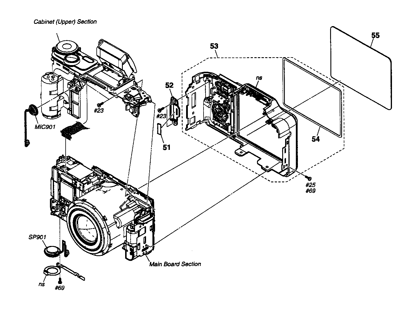 Cabinet parts rear