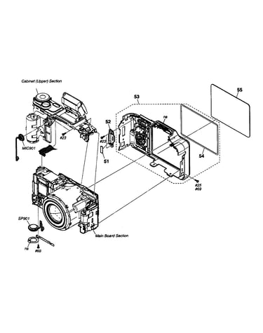 Cabinet parts rear