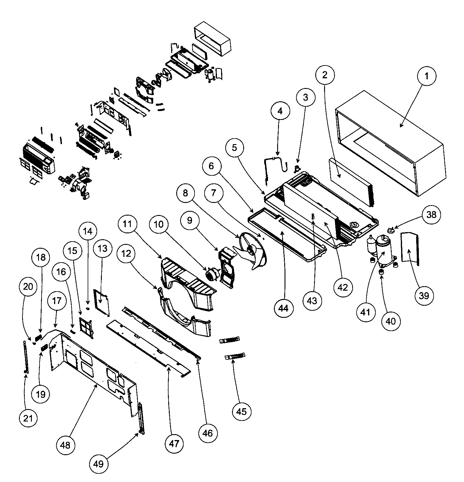 BACK CABINET ASSY