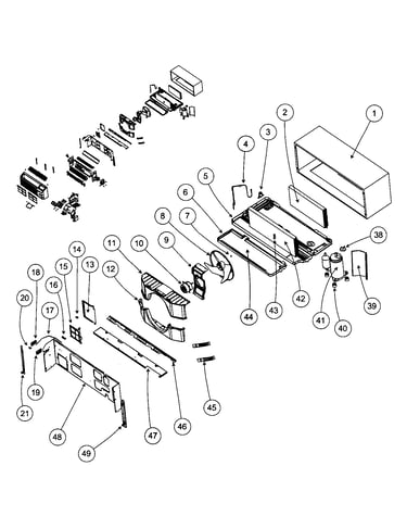 Back cabinet assy