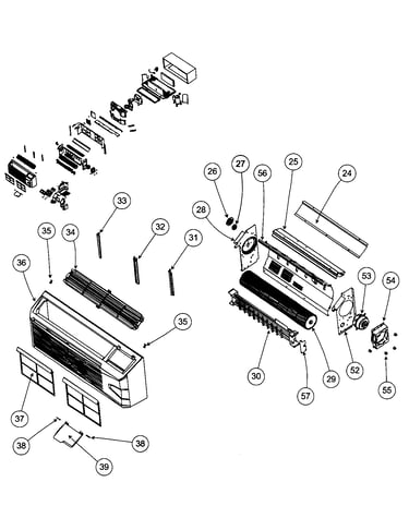 Front cabinet assy