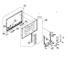 Sony KDL-26M4000 front cabinet diagram