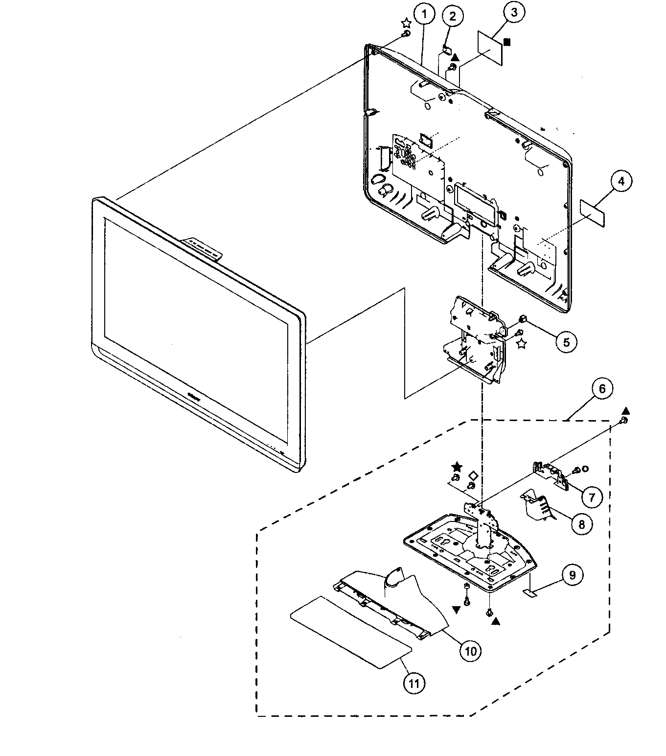 Back cabinet/stand