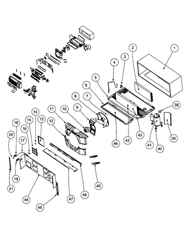 Back cabinet assy