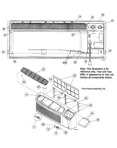Front cabinet assy