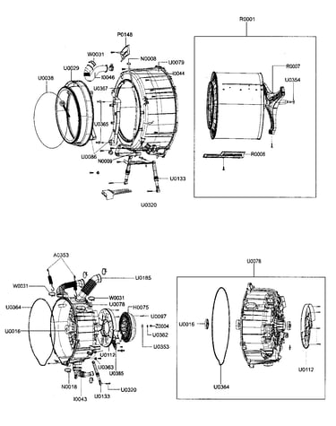 Tub assy